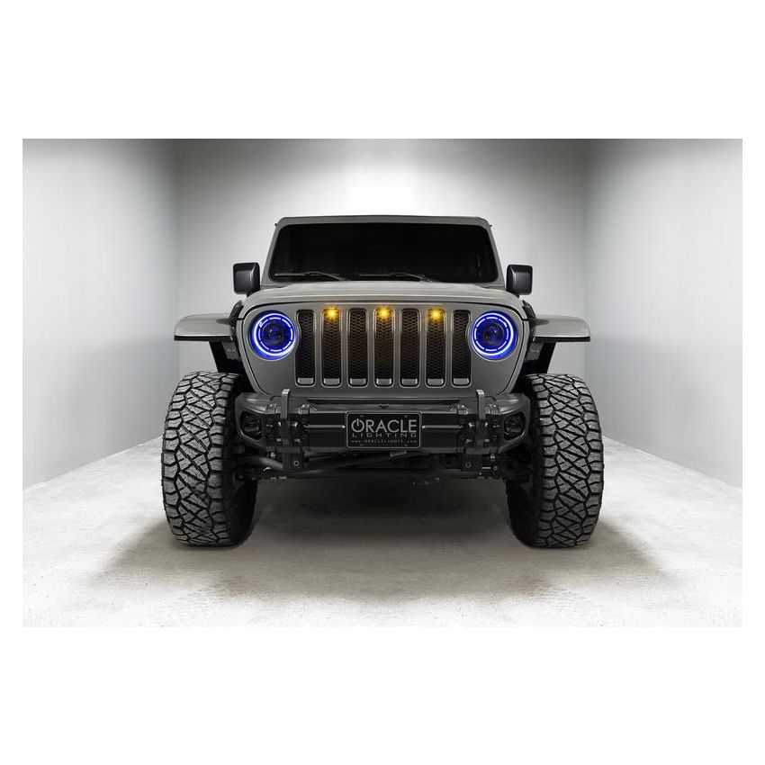 Oracle Lighting 5839-335 Oculus ColorSHIFT Bi-LED Projector Headlights -Jeep Wrangler JL / Gladiator JT