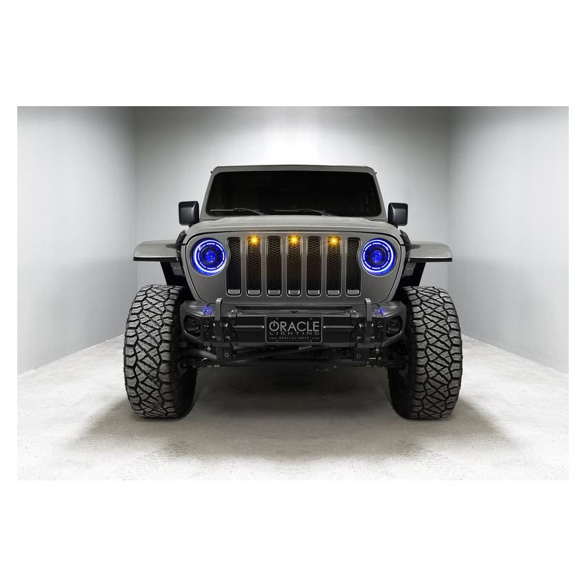 Oracle Lighting 5839-335 Oculus ColorSHIFT Bi-LED Projector Headlights -Jeep Wrangler JL / Gladiator JT