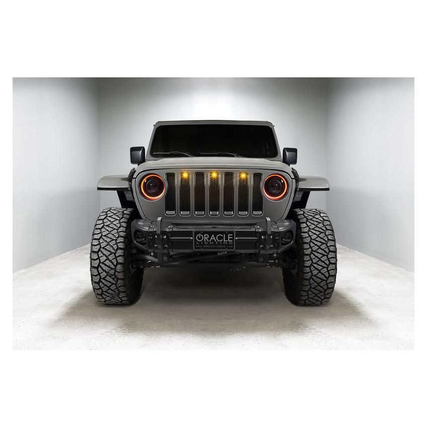 Oracle Lighting 5839-335 Oculus ColorSHIFT Bi-LED Projector Headlights -Jeep Wrangler JL / Gladiator JT