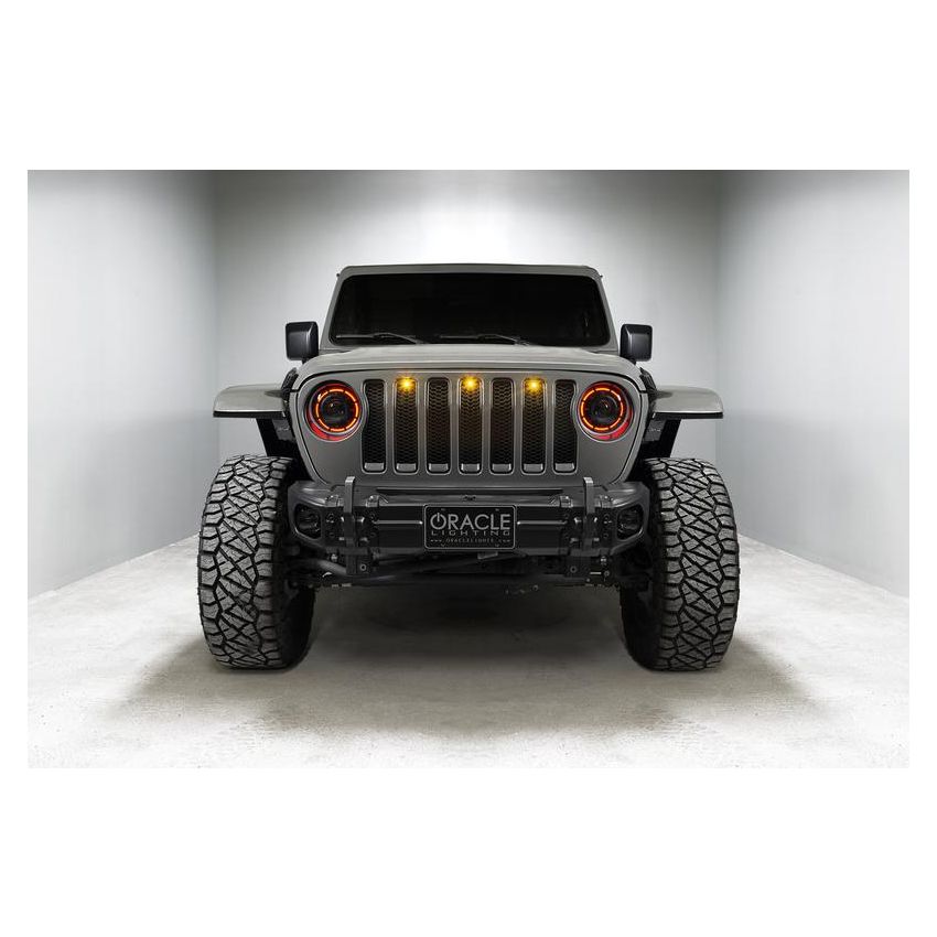Oracle Lighting 5839-335 Oculus ColorSHIFT Bi-LED Projector Headlights -Jeep Wrangler JL / Gladiator JT