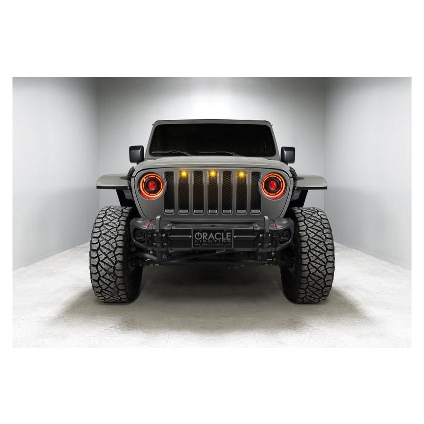 Oracle Lighting 5839-335 Oculus ColorSHIFT Bi-LED Projector Headlights -Jeep Wrangler JL / Gladiator JT