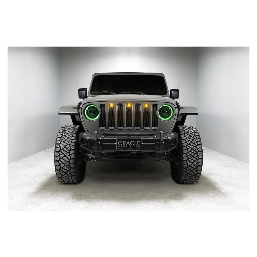 Oracle Lighting 5839-335 Oculus ColorSHIFT Bi-LED Projector Headlights -Jeep Wrangler JL / Gladiator JT