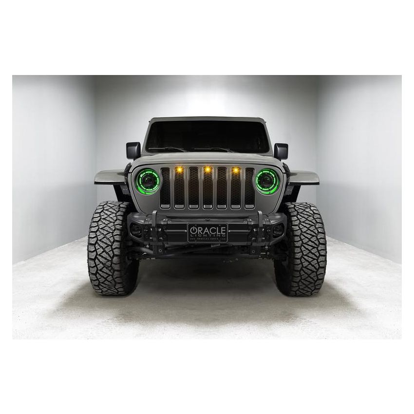 Oracle Lighting 5839-335 Oculus ColorSHIFT Bi-LED Projector Headlights -Jeep Wrangler JL / Gladiator JT