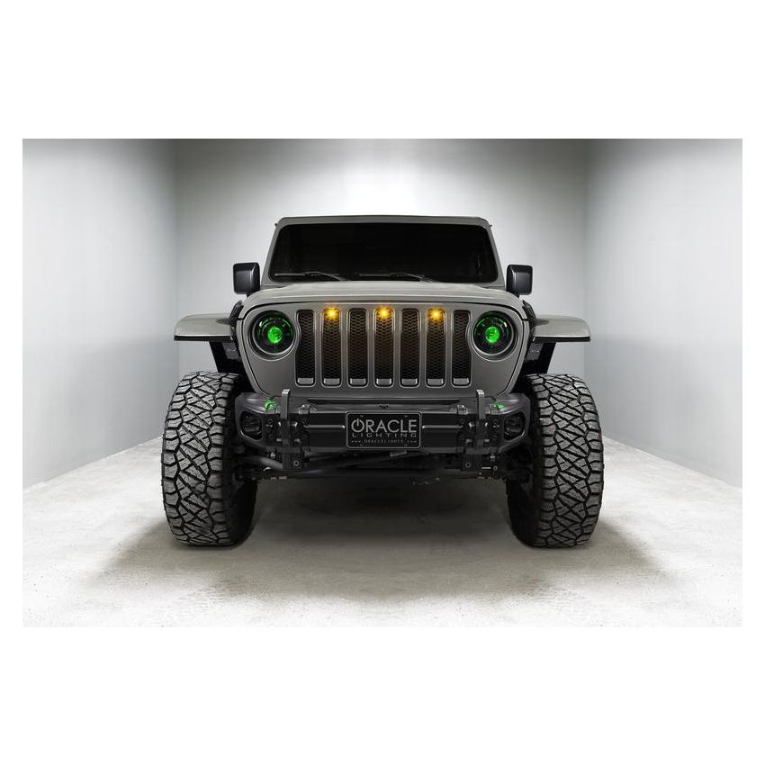 Oracle Lighting 5839-335 Oculus ColorSHIFT Bi-LED Projector Headlights -Jeep Wrangler JL / Gladiator JT