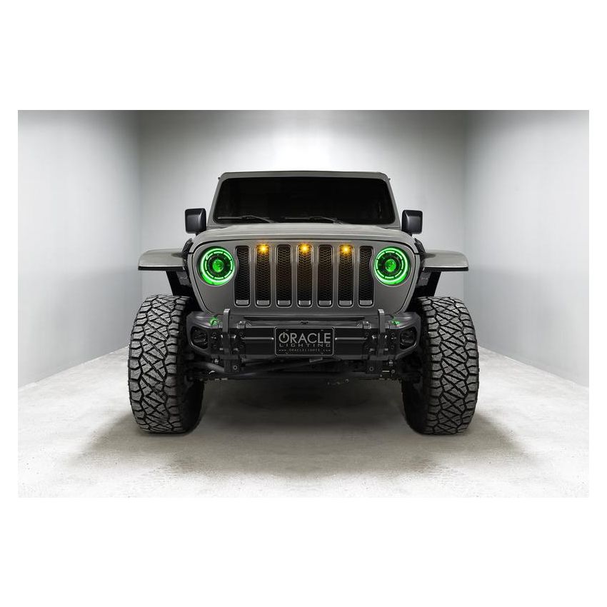 Oracle Lighting 5839-335 Oculus ColorSHIFT Bi-LED Projector Headlights -Jeep Wrangler JL / Gladiator JT