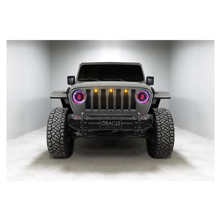 Oracle Lighting 5839-335 Oculus ColorSHIFT Bi-LED Projector Headlights -Jeep Wrangler JL / Gladiator JT