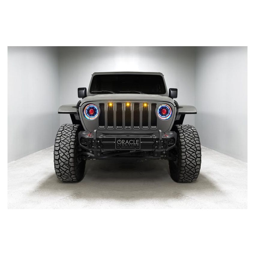 Oracle Lighting 5839-335 Oculus ColorSHIFT Bi-LED Projector Headlights -Jeep Wrangler JL / Gladiator JT