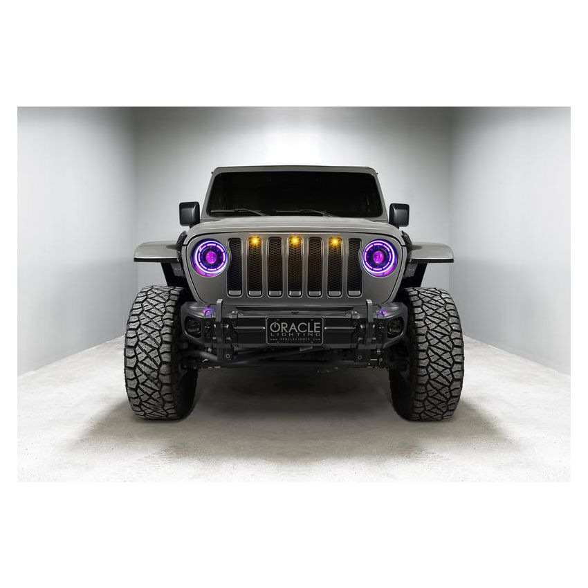Oracle Lighting 5839-335 Oculus ColorSHIFT Bi-LED Projector Headlights -Jeep Wrangler JL / Gladiator JT