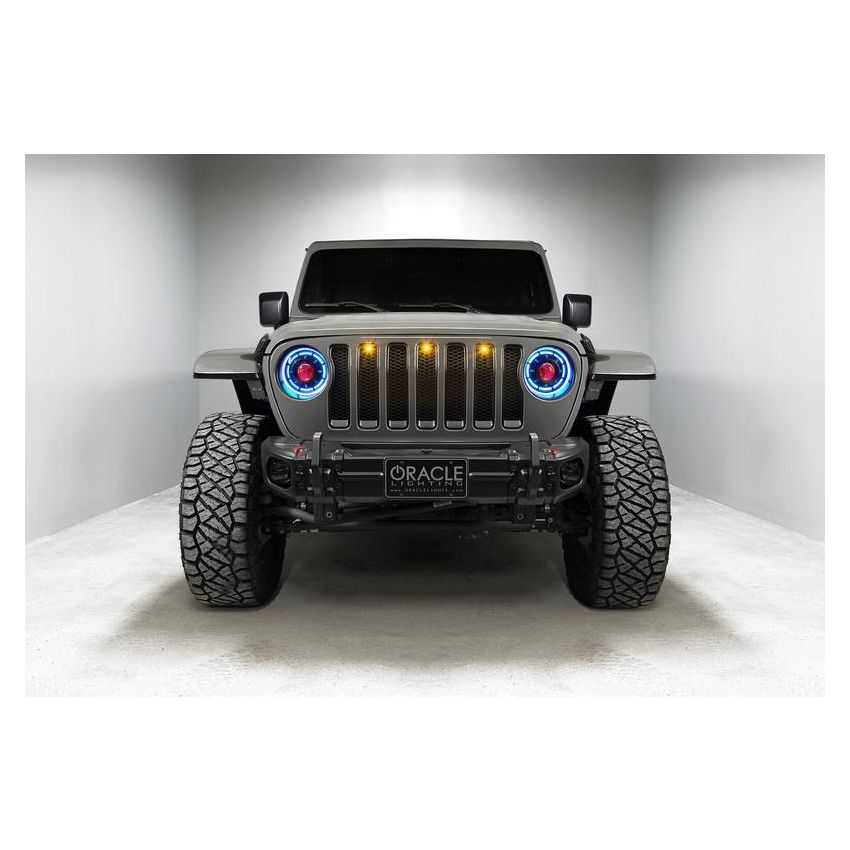 Oracle Lighting 5839-335 Oculus ColorSHIFT Bi-LED Projector Headlights -Jeep Wrangler JL / Gladiator JT