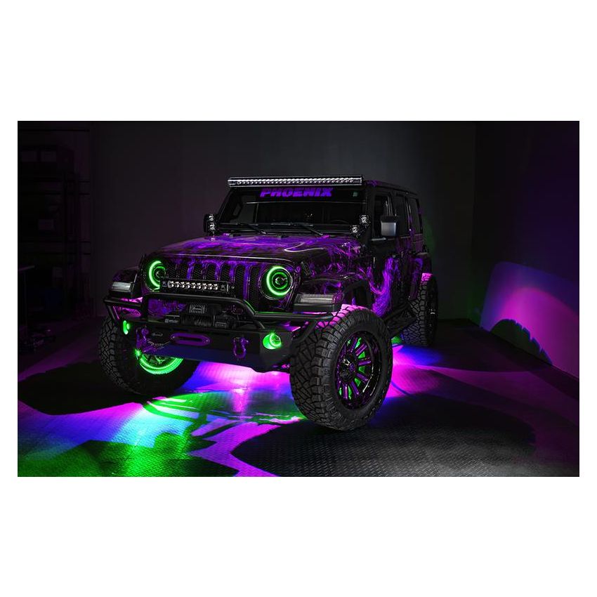 Oracle Lighting 5839-335 Oculus ColorSHIFT Bi-LED Projector Headlights -Jeep Wrangler JL / Gladiator JT