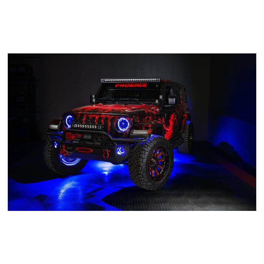 Oracle Lighting 5839-335 Oculus ColorSHIFT Bi-LED Projector Headlights -Jeep Wrangler JL / Gladiator JT