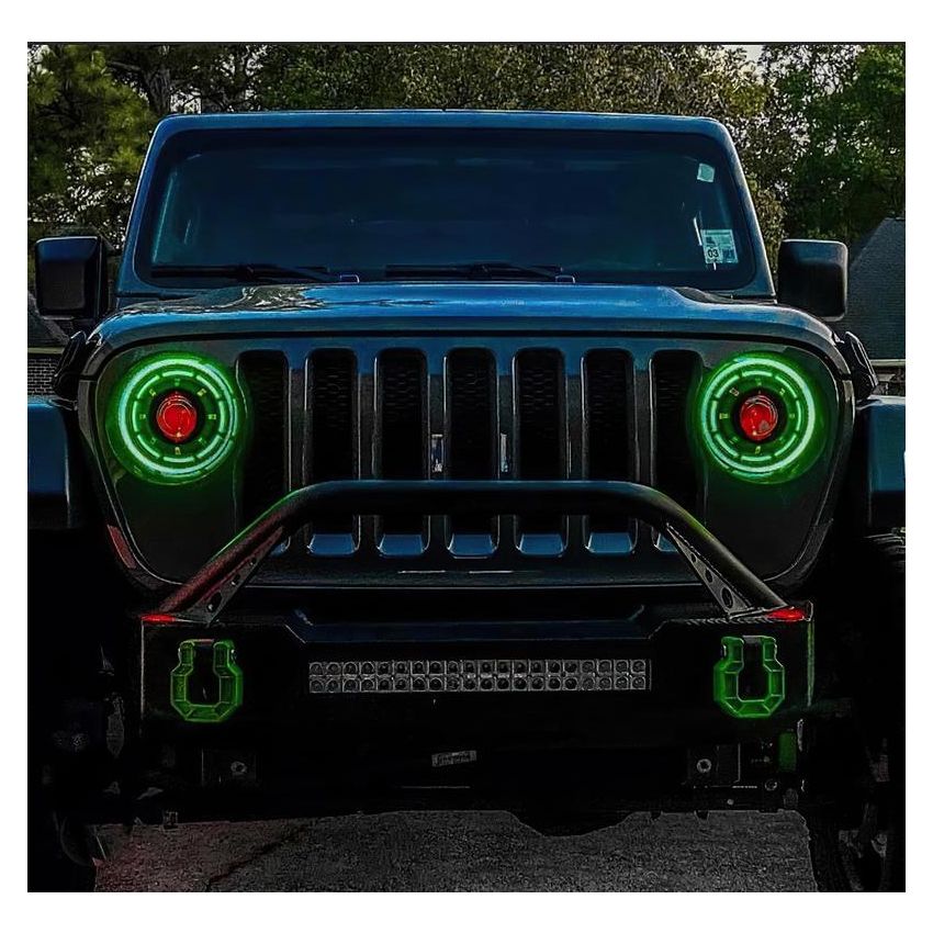Oracle Lighting 5839-335 Oculus ColorSHIFT Bi-LED Projector Headlights -Jeep Wrangler JL / Gladiator JT