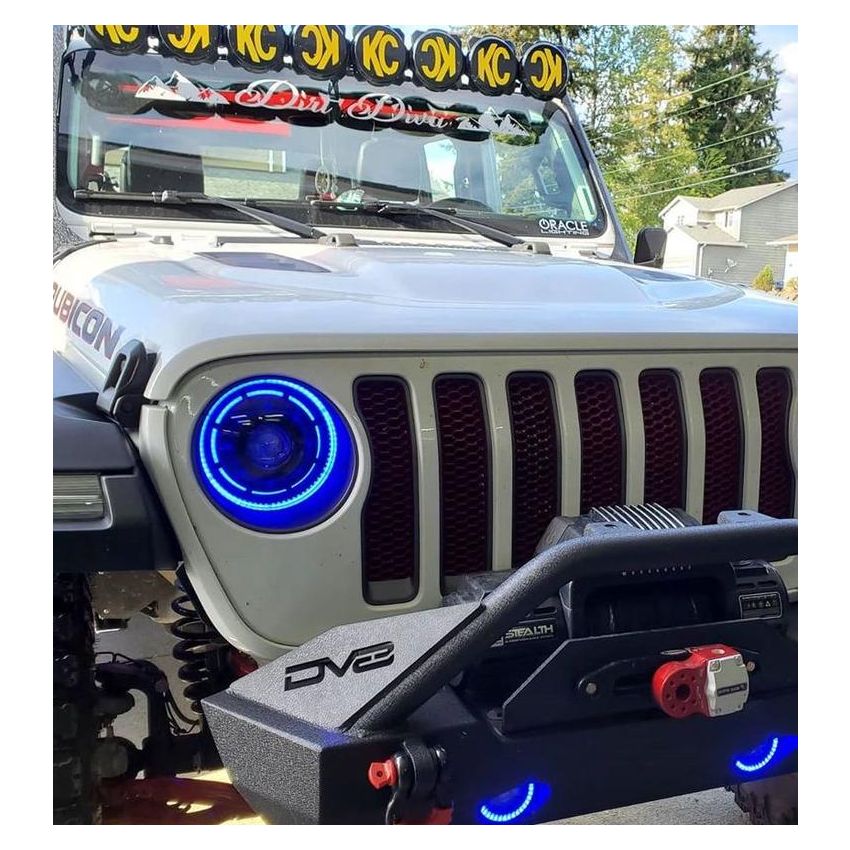 Oracle Lighting 5839-335 Oculus ColorSHIFT Bi-LED Projector Headlights -Jeep Wrangler JL / Gladiator JT
