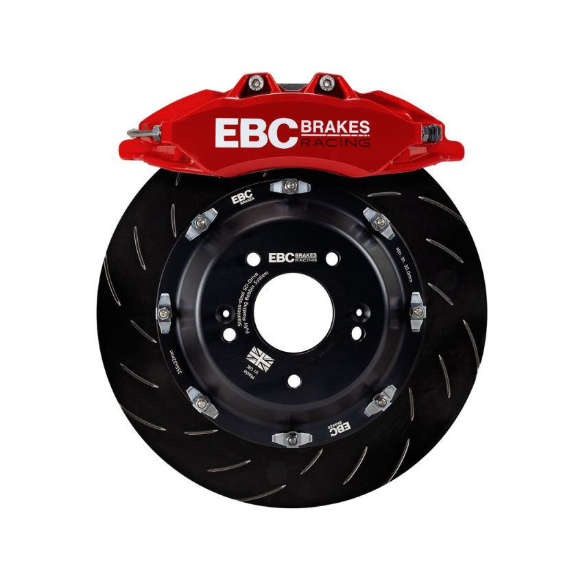 EBC BBK050RED-1 Racing 07-13 BMW M3 (E90/E92/E82) Red Apollo-6 Calipers 380mm Rotors Front Big Brake Kit