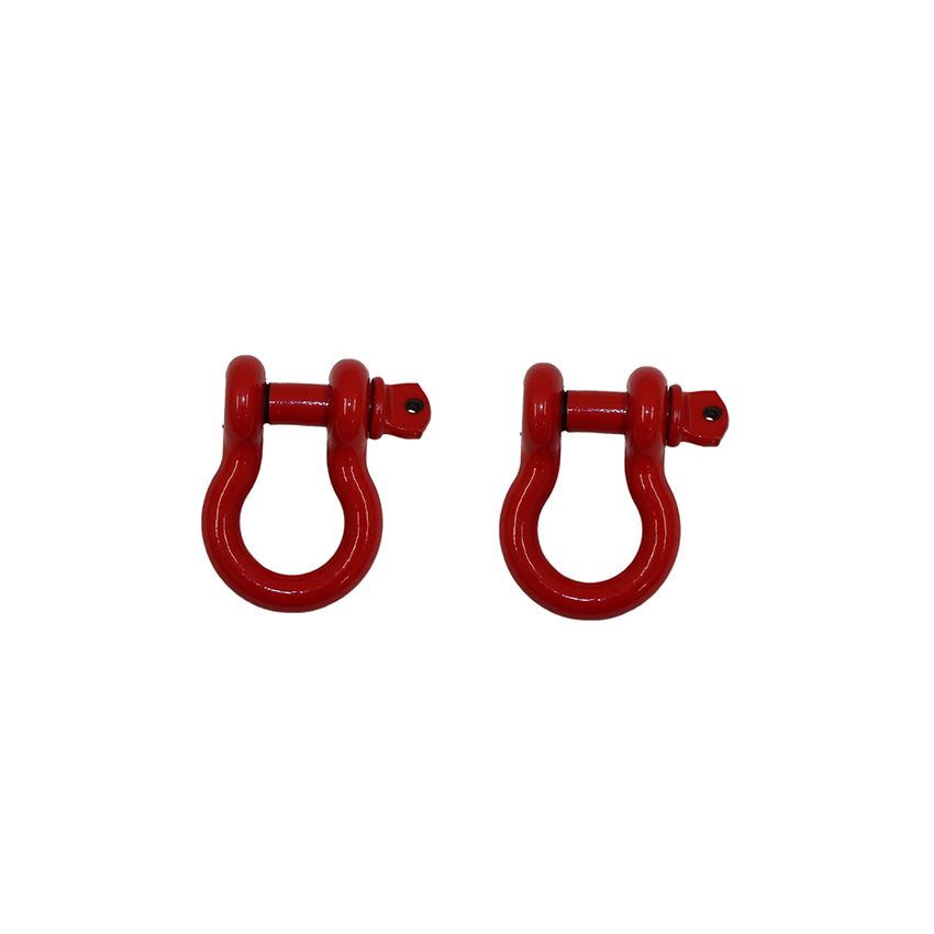Fishbone Offroad D Ring 3/4In Red 2 Piece Set