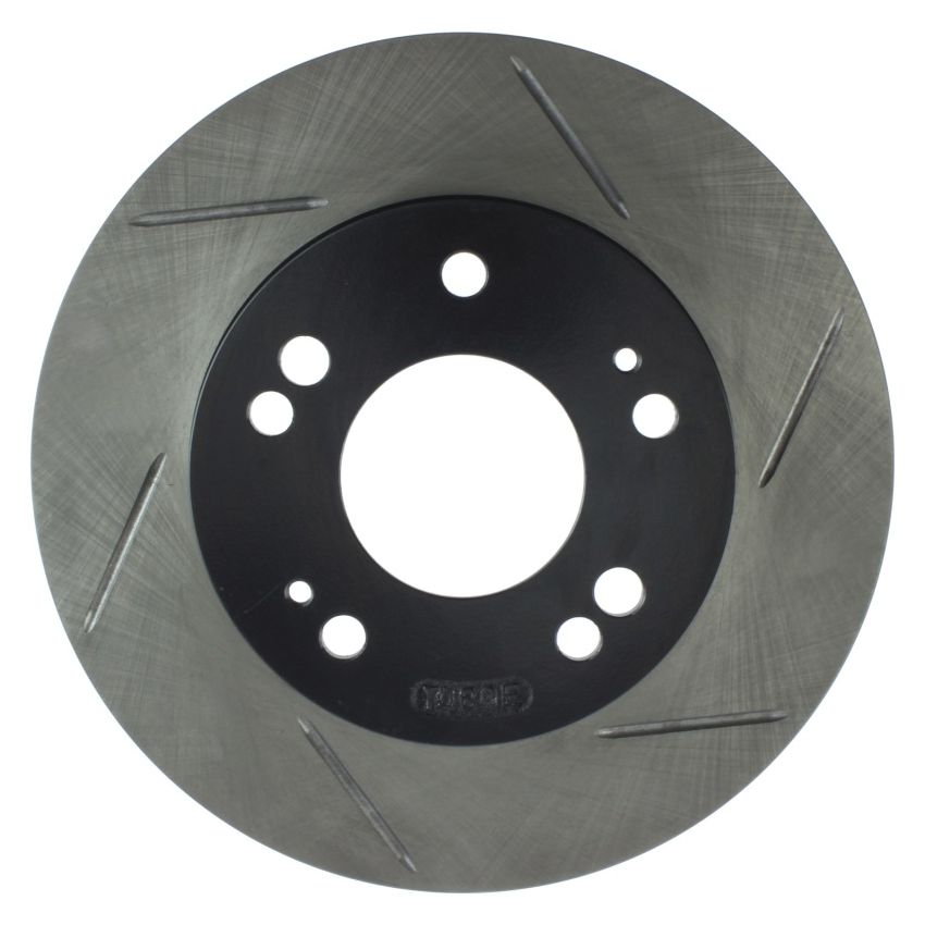 StopTech Power Slot 4/89-00 Mitsubishi Eclipse GST / 2/98-01 Galant 4 cyl Slotted Left Front Rotor