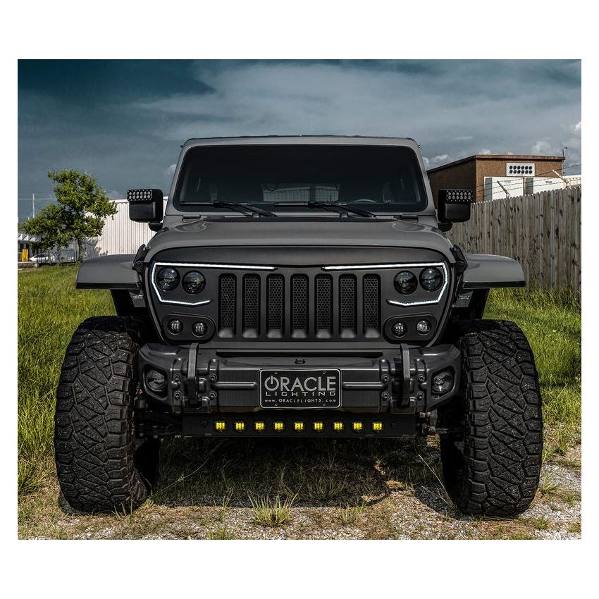 Oracle Lighting 5883-006 Skid Plate w/ Integrated LED Emitters -Jeep Wrangler JL/Gladiator JT-Yellow Lens