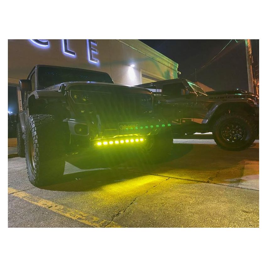 Oracle Lighting 5883-006 Skid Plate w/ Integrated LED Emitters -Jeep Wrangler JL/Gladiator JT-Yellow Lens