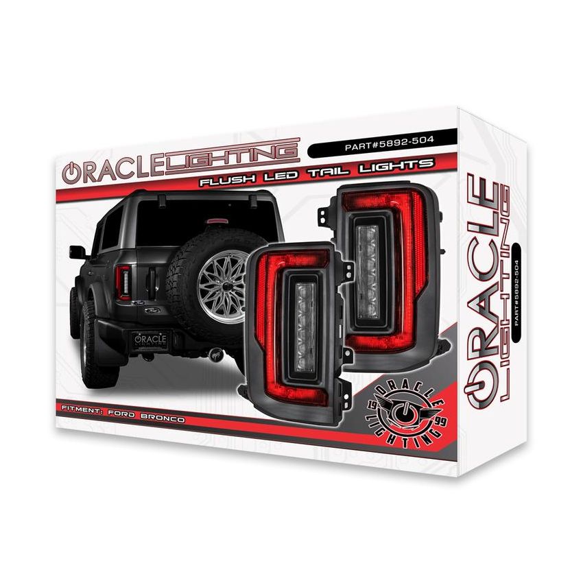 Oracle Lighting 5892-504 ORACLE Lighting Flush Style LED Tail Lights for 2021-2024 Ford Bronco