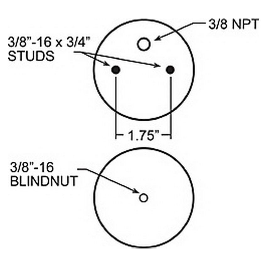 Firestone 6782 Ride-Rite Replacement Air Helper Spring Rear 267C 1.5 (W217606782)