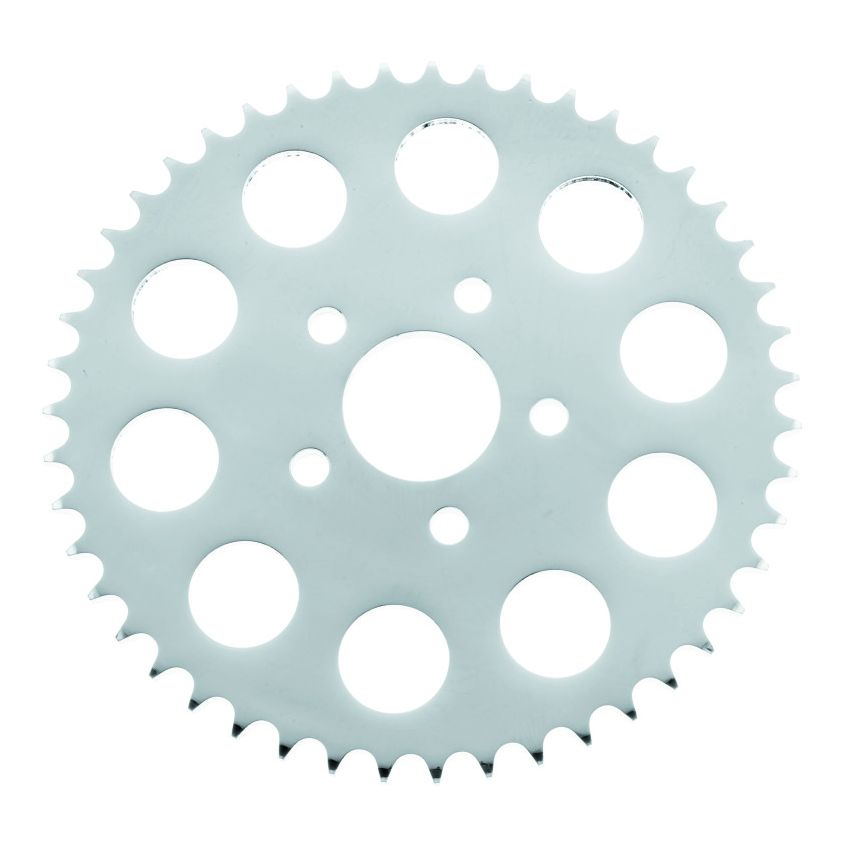 TwinPower 490969 Twin Power 86-92 XL Chrome Disc Brake Rear Sprocket 47 Tooth Flat