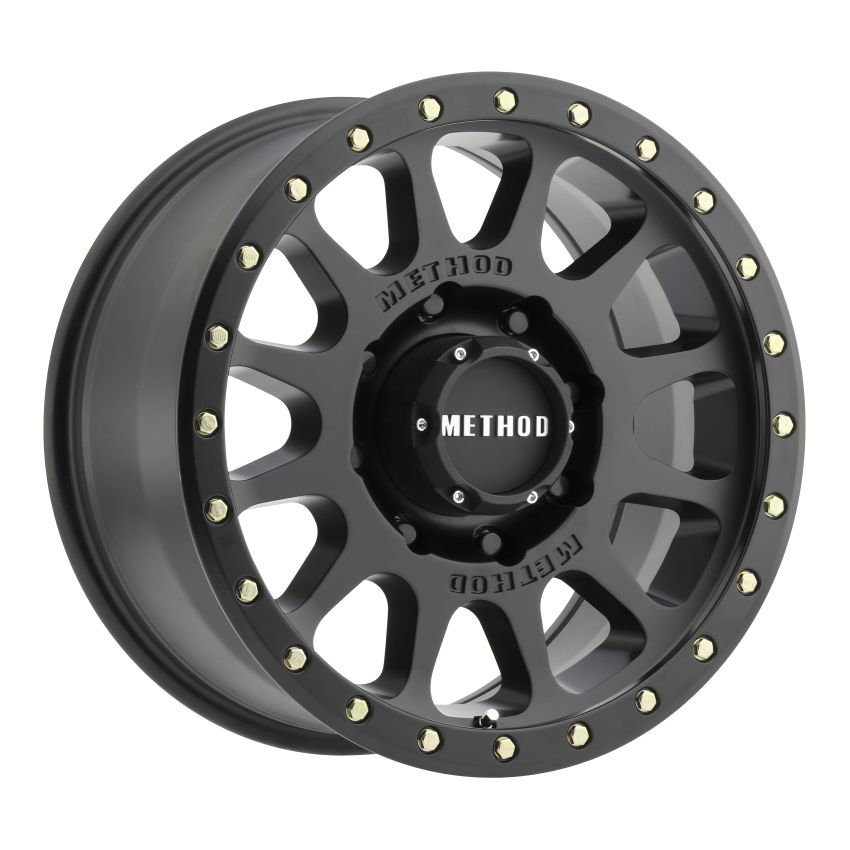 Method Wheels MR30578588500H Method MR305 NV HD 17x8.5 0mm Offset 8x180 130.81mm CB Matte Black Wheel