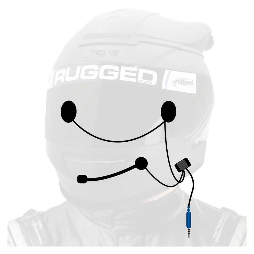 Rugged Radios HK-SPORT SUPER SPORT Wired Helmet Kit with Alpha Audio Speakers & Mic