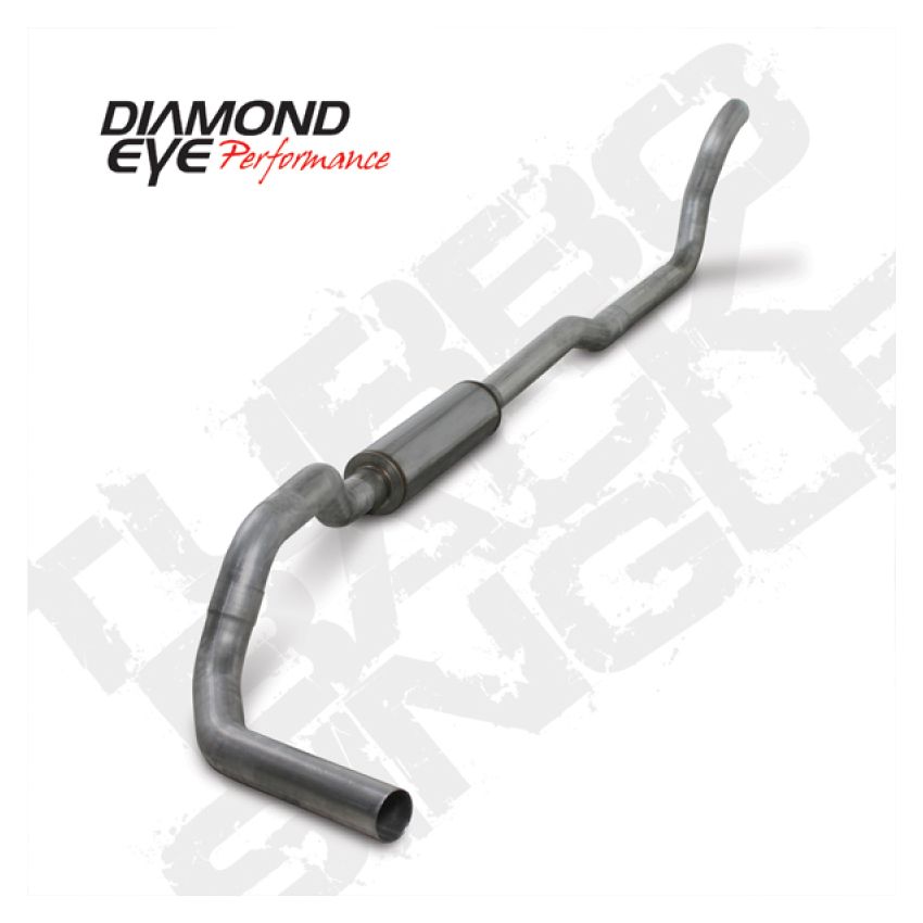 Diamond Eye Performance K4209A Diamond Eye KIT 4in TB SGL AL: 2-WHEEL DRIVE ONLY 89-93 DODGE CUMMINS 5.9L