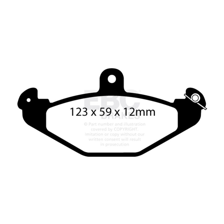 EBC DP2885/2 08+ Lotus 2-Eleven 1.8 Supercharged Greenstuff Rear Brake Pads