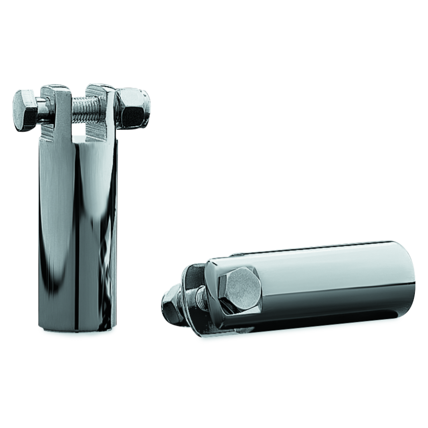 Kuryakyn 8087 3 1/2in Extended Peg Mount With 3/8in-16 Mount Bolts Chrome