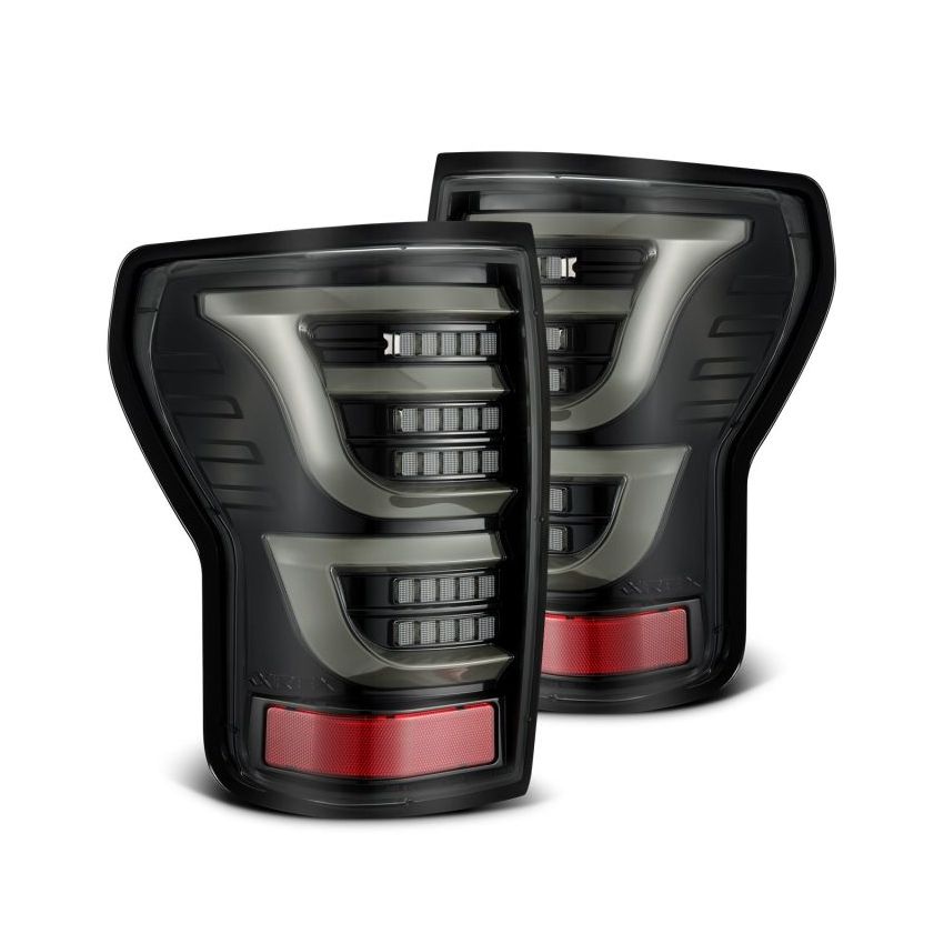 AlphaRex 07-13 Toyota Tundra LUXX-Series LED Tail Lights Alpha-Black