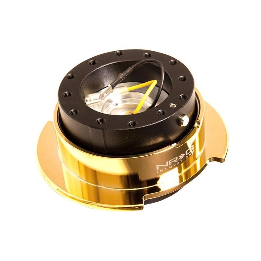 NRG Quick Release Kit Gen 2.5 - Black Body / Chrome Gold Ring
