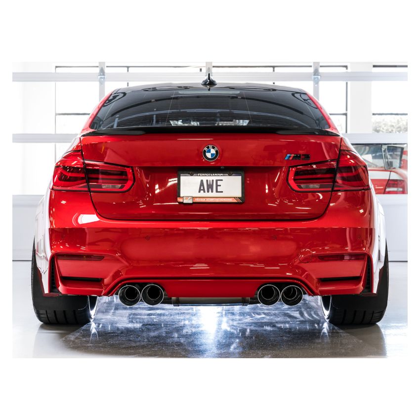 AWE Tuning 3025-42070 BMW F8X M3/M4 SwitchPath Catback Exhaust - Chrome Silver Tips