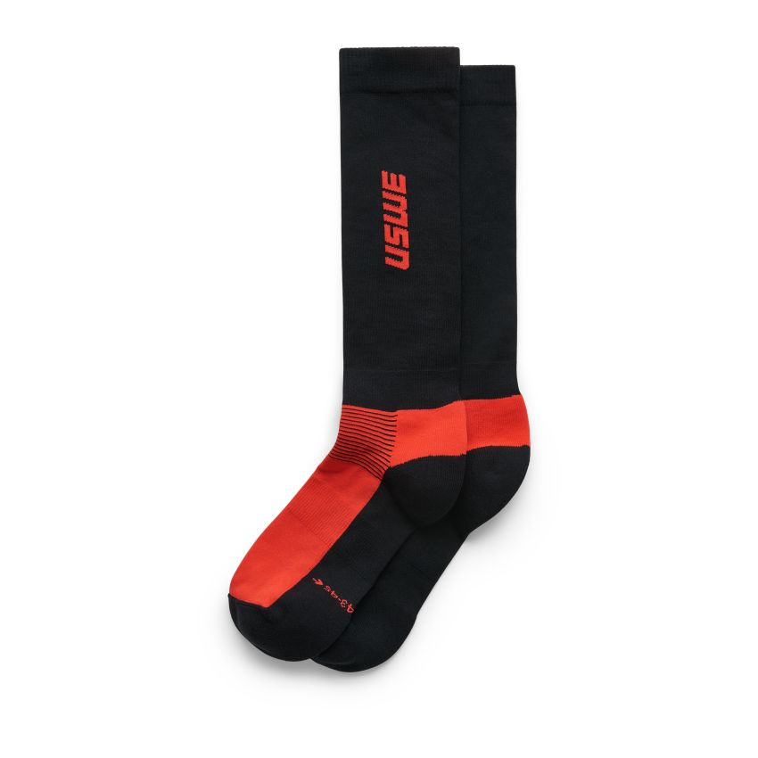 USWE 80295043400540 Rapp Moto Sock Flame Red - Size 40/42