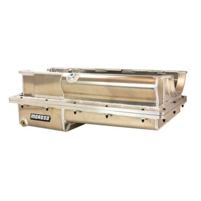 Moroso 20380 Brodix 5.00in Bore BBC 2 Piece Wet Sump Aluminum Oil Pan