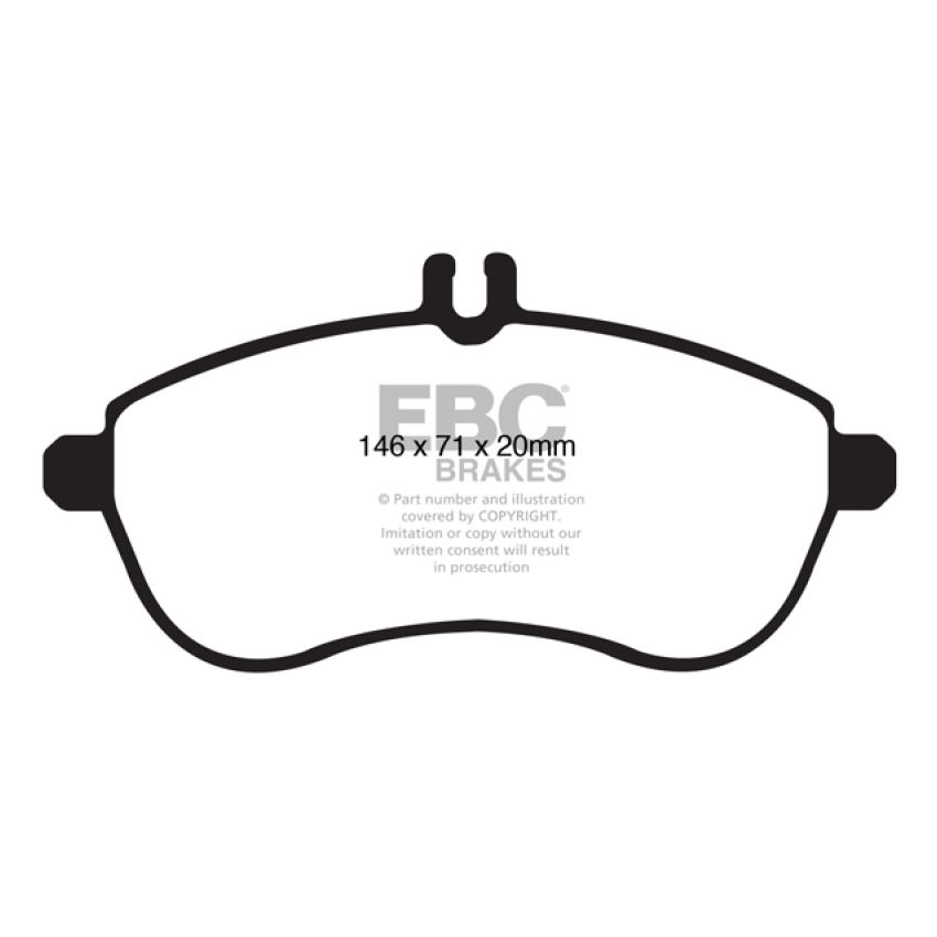 EBC UD1340 12-14 Mercedes-Benz C250 (W204) 1.8 Turbo Ultimax2 Front Brake Pads