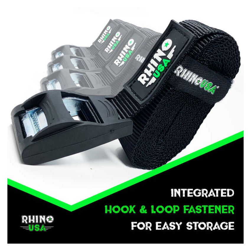 Rhino USA LASHING-STRAP-4PK Lashing Straps 1In X 12Ft - Set Of 4