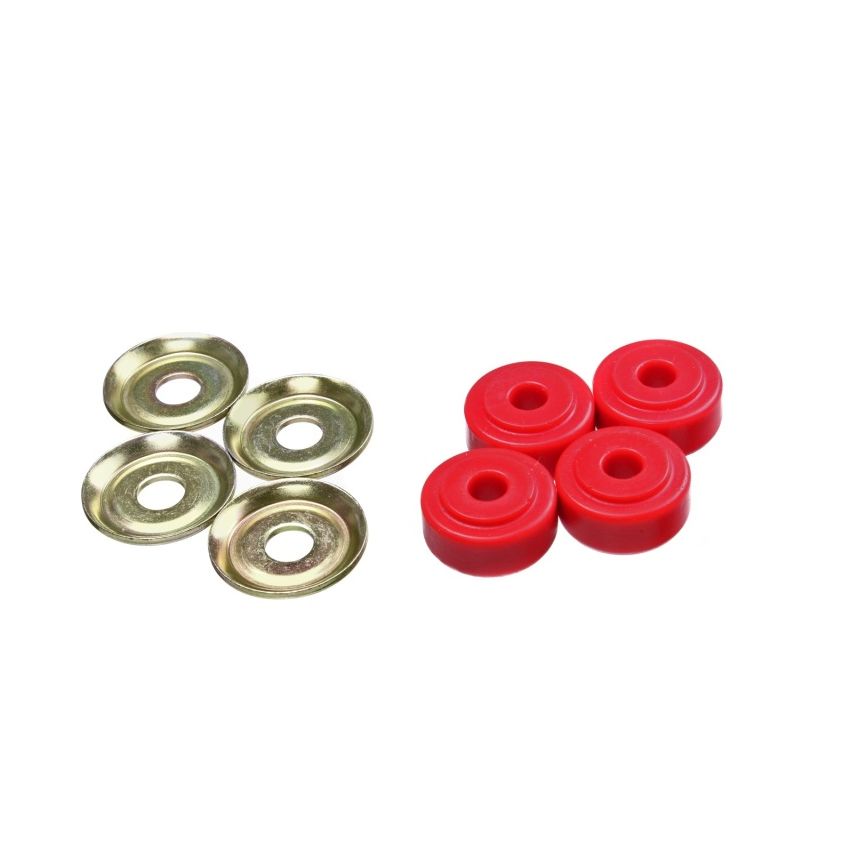 Energy Suspension Red Shock Tower Bushing Set 7/8in Nipple 3/8in ID 1-1/4in OD