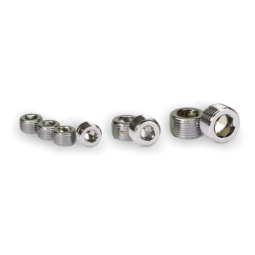 MOROSO MOR39152 3/8in. NPT Chrome Pipe Plug 4 Per Package