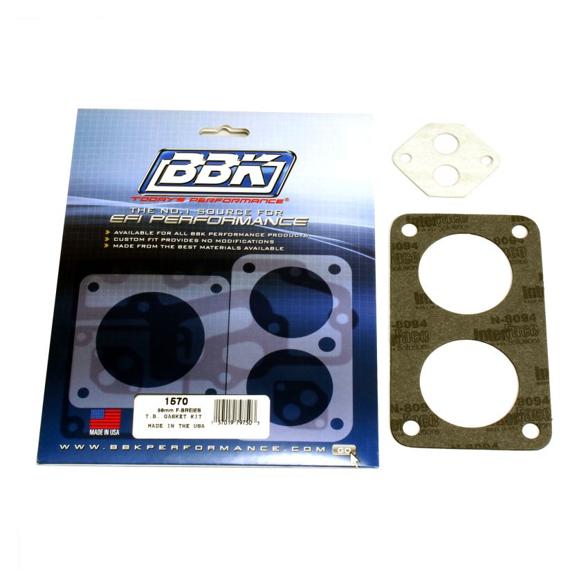 BBK Performance Parts 1570 THROTTLE BODY GASKET KIT - FORD F-SERIES TWIN 56MM FOR #3501