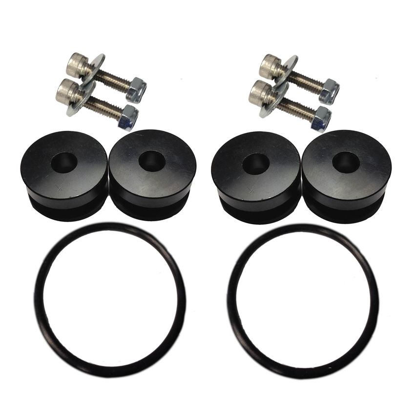 Torque Solution Billet Bumper Quick Release Kit (Black): Universal