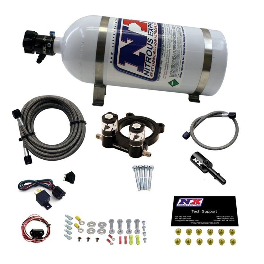 Nitrous Express Ford 2.3L Ecoboost Nitrous Plate Kit w/10lb Bottle