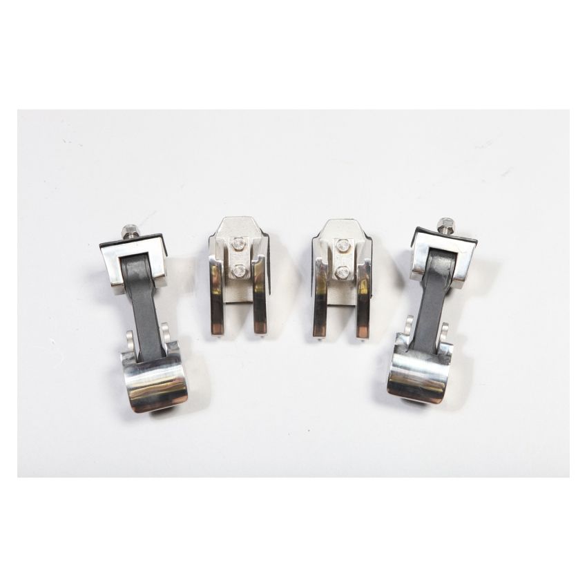 Rugged Ridge 07-18 Jeep Wrangler Stainless Steel Hood Catch Set