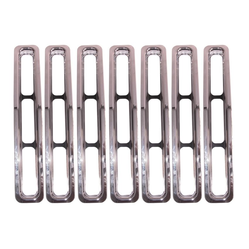 Rugged Ridge Grille Inserts Chrome 87-95 Jeep Wrangler YJ
