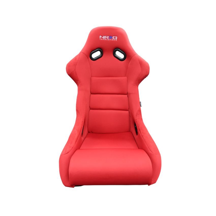 NRG FRP Bucket Seat (Red Cloth) - Large