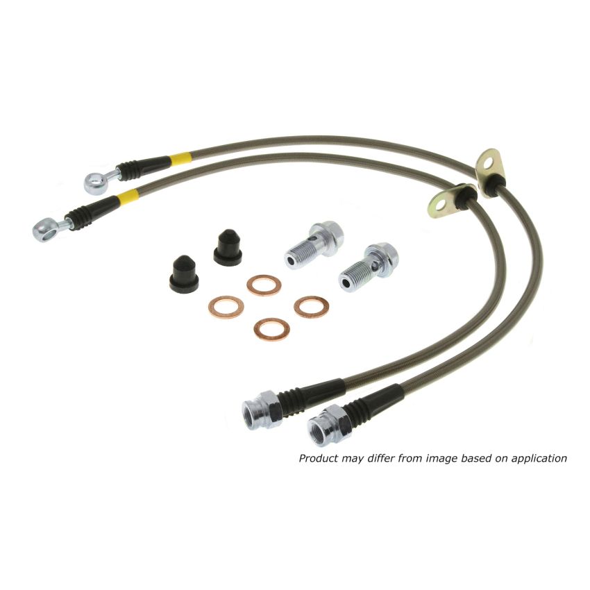 StopTech 89-98 Nissan 240SX (300ZX Upgrade) Rear Stainless Steel Brake Lines