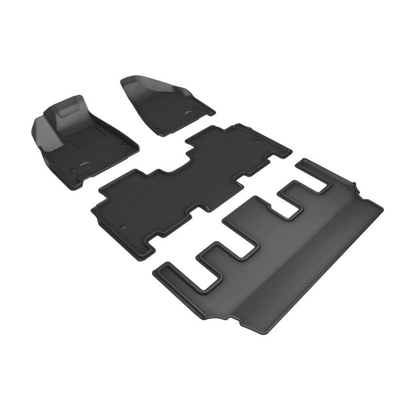 3D MAXpider L1CY00801509 21-23 Chrysler Pacifica Pinnacle Kagu Floor Mat- Black R1 R2 R3