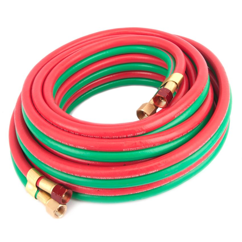 Forney 86145 Oxygen Acetylene Hose, R-Grade, 1/4-Inch-by-25-Feet