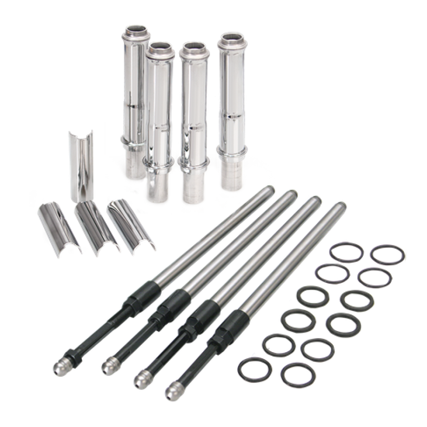 S&S Cycle 106-6051 1999+ BT Stock Engine Height w/ 4.937in Length Cylinders Adjustable Pushrod Set