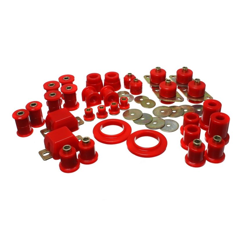 Energy Suspension 05-13 Toyota Tacoma 4WD/Prerunner 2WD Red Hyper-Flex Master Bushing Set